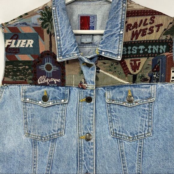SUN BELT DENIM CO. — Tapestry Trucker Vest — NEW with TAGS (NWT) - Picture 5 of 7